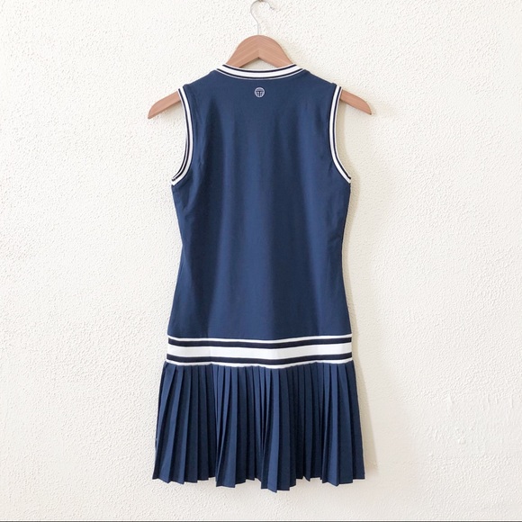 NWOT Tory Burch Performance V-Neck Tennis Dress in Navy - Picture 4 of 4